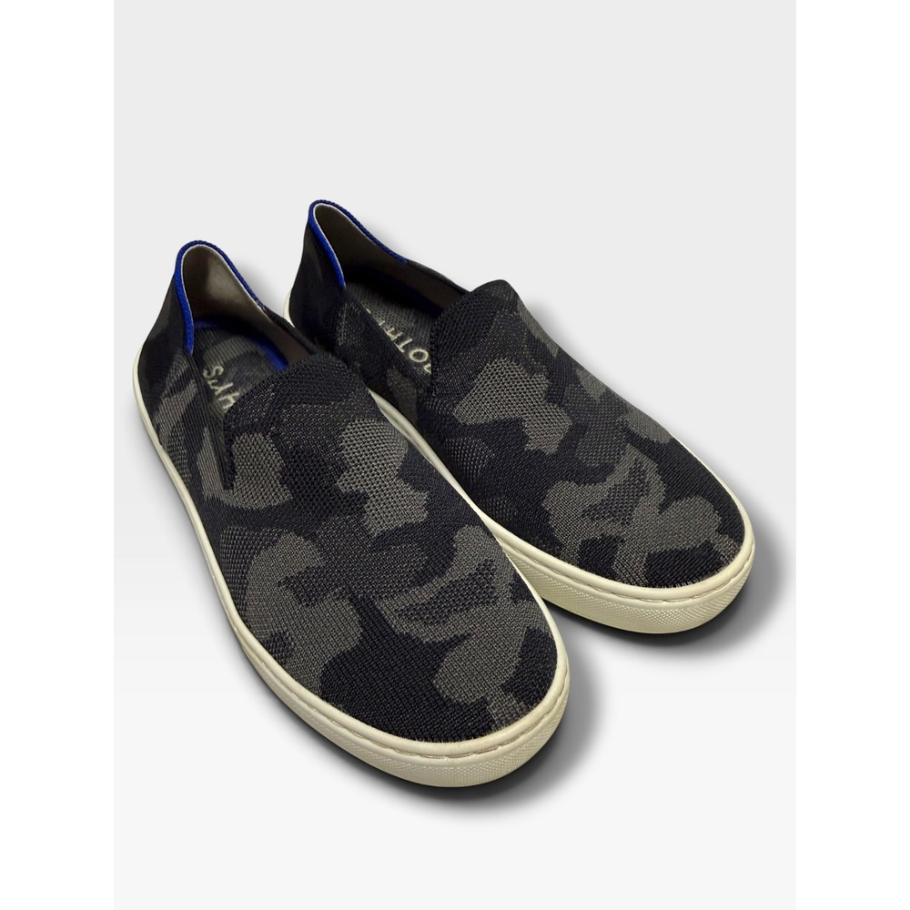 Rothy's The Sneaker Gray Black Camo Slip On Shoes Women's Size 6 Washable